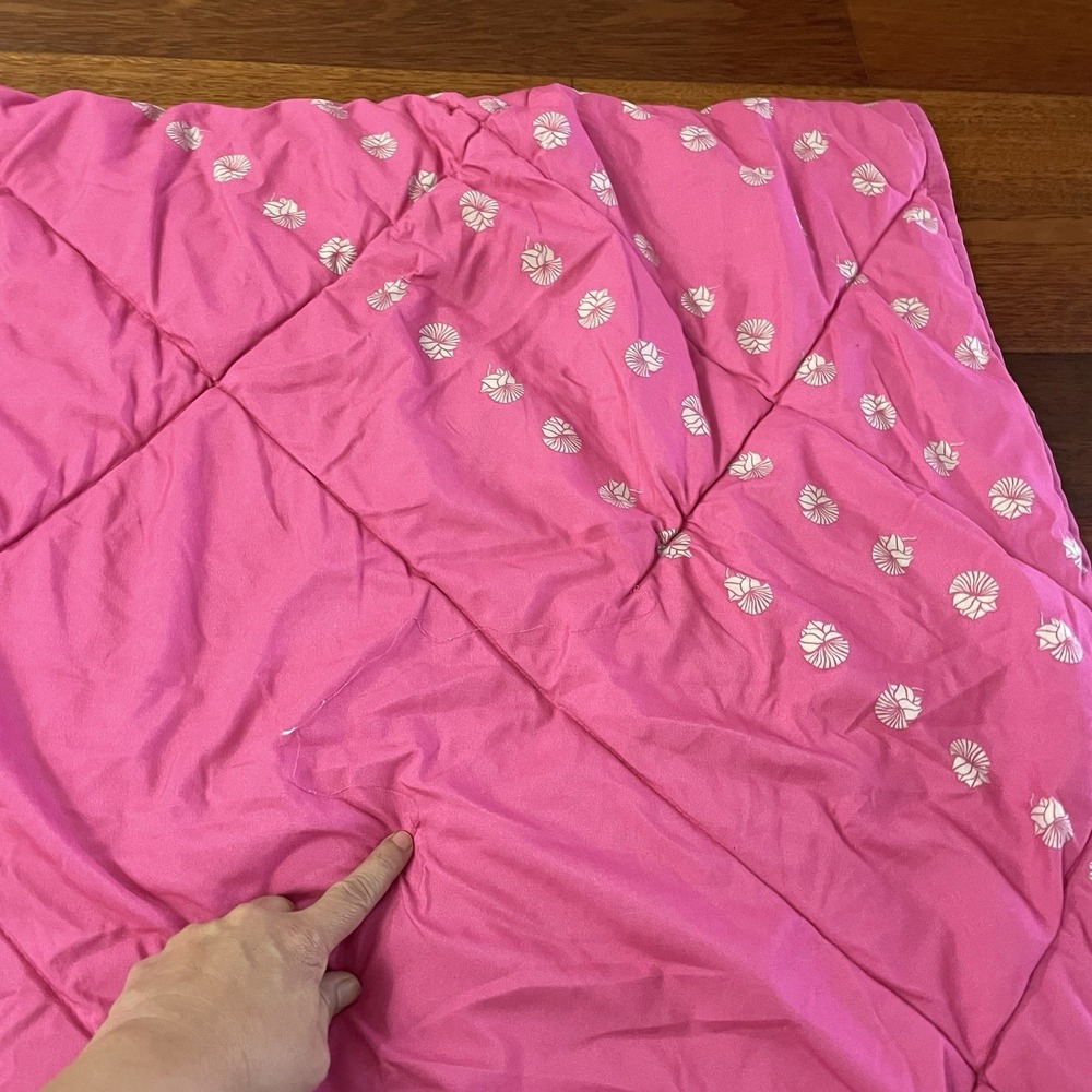 Sig Zane x Hawaiian Airlines Lehua Quilt Blanket Pink 'Auli'ilani Lehua READ B28 - Picture 8 of 9
